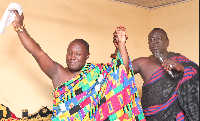 Businessman and Odau Twafohene Baffour Osei Afrifa (L)