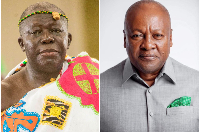 Otumfuo Osei Tutu II and John Mahama