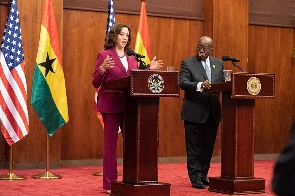 President Akufo-Addo and Kamala Harris held a joint press breifing on Monday