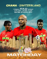 Ghana play Switzerland in Pre-World Cup friendly