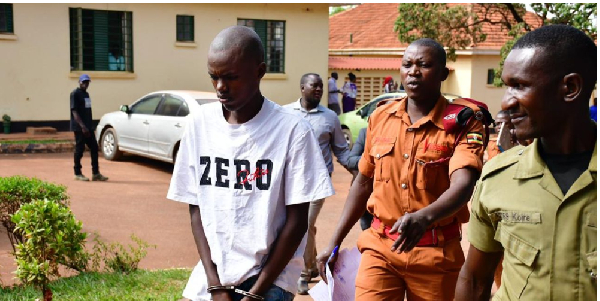 Edison Ssemugenyi being brought to court on December 09, 2025