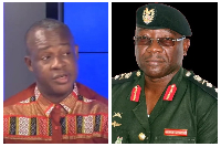 Dr. Adam Bonaa [L] and CDS, Lieutenant General  Oppong Peprah