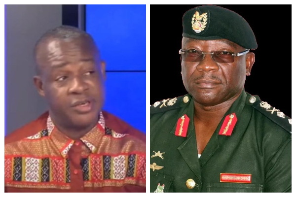 Dr. Adam Bonaa [L] and CDS, Lieutenant General  Oppong Peprah
