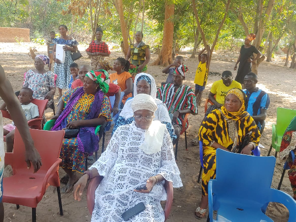 Salaga South MP Zuwera Mohammed during the visit