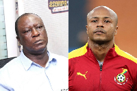 Takyi Arhin (L) and Andre Ayew (R)