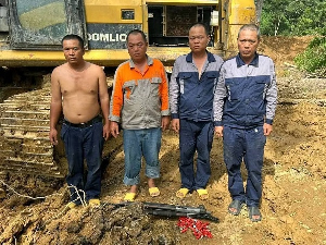 The four Chinese nationals arrested