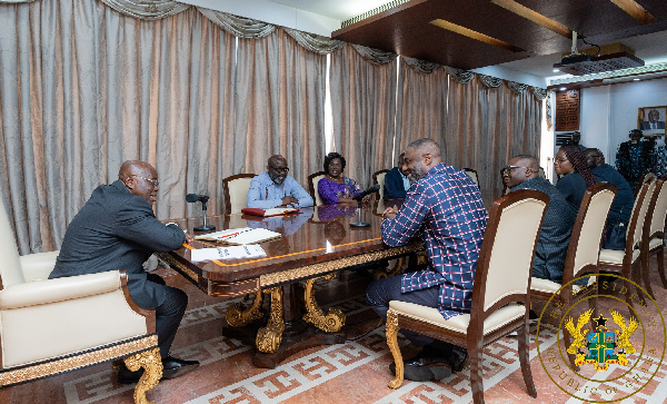 Edris Elba held discussions with President Akufo-Addo