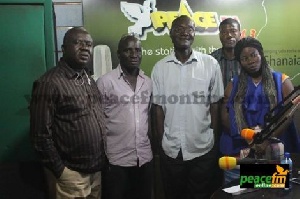 Jaga Pee with Socrate Sarfo, others in the studio of Peace FM