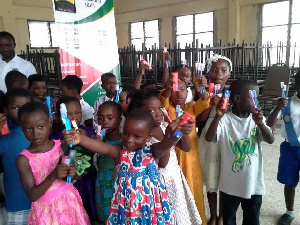 The Rebekah Awuah Foundation brought smiles to the faces of about 300 children during a donation