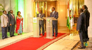 President Akufo-Addo with President of the Republic of Cote d