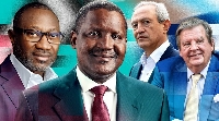 Collage of some of Africa's top billionaires