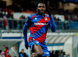 Ghana striker Prince Kwabena Adu scores again as Viktoria Plzen edge Mlada Boleslav