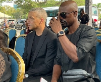Black Stars head coach, Chris Hughton and his assistant, George Boateng