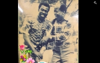A photo of Kojo Sardine and a man believed to be his son
