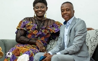 Afua Asantewaa and her husband, Mr. Kofi Aduonum
