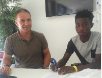 Gideon Mensah signed his deal on Wednesday.