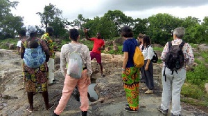 The tourist toured parts of Upper East region