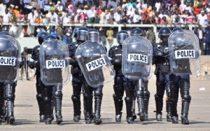 File photo of some Police officers on a parade