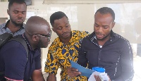 Some members of the Arts and Tourism Writers Association of Ghana involved in a discussion