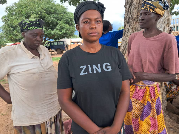 A photo of two of the widows who intend to join the half-naked march