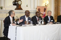 Officials at the Royal African Society event in London