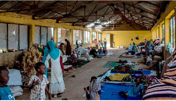 A camp for the internally displaced in al-Suwar, Sudan on June 22, 2023