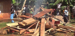 Mafubira residents react violently by setting timber on fire following murder of two people