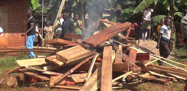 Mafubira residents react violently by setting timber on fire following murder of two people