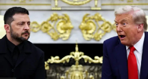 Ukraine Presisdent Volodymyr Zelensky and US President Donald Trump