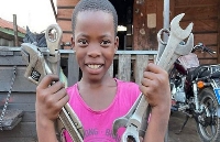 Susanna Adjakie-Apekor is already a skilled mechanic at her young age