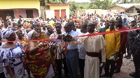 Member of Parliament for Effutu constituency, Alexander Afenyo Markin at the sodcutting ceremony