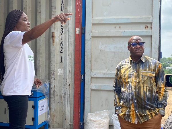 MESTI minister, Murtala Muhammed and the Managing Director of City Waste Recycling Limited