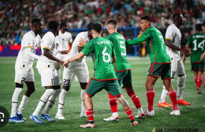 Screen shot from Ghana vs Mexico friendly