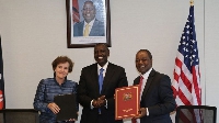 MCC CEO Alice Albright, President William Ruto, and Njuguna Ndung’u