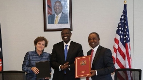 MCC CEO Alice Albright, President William Ruto, and Njuguna Ndung’u