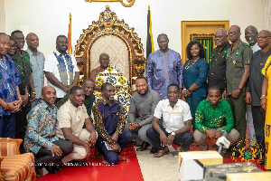 Otumfuo among some of the government officials