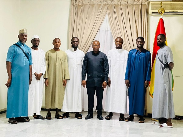 Bibiani Gold Stars players who went for the 'lesser Hajj' with their management