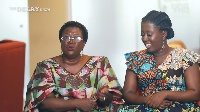 Mary Amoah Kuffour, founder of a school supporting children with disabilities (L)