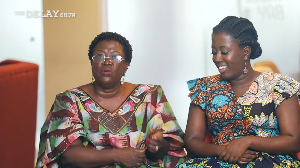 Mary Amoah Kuffour, founder of a school supporting children with disabilities (L)