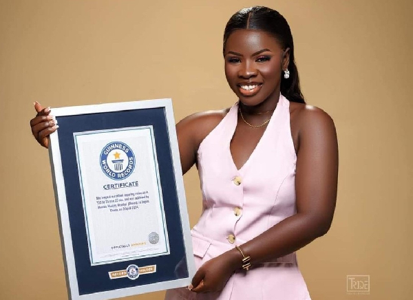 Roselyn Akosua Mantey is the Guinness World Record holder