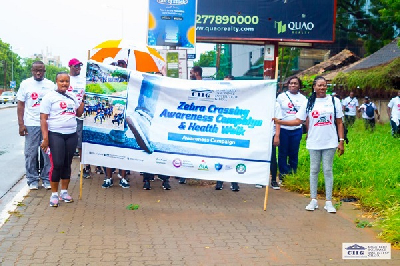 A cross-section of participants at the health walk