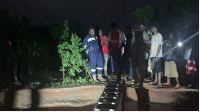 A file photo of fire service officers at the site
