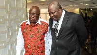 Martin Amidu (R) and President Nana Akufo-Addo
