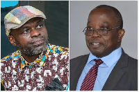 Martin Kpebu (L) and Daniel Yao Domelevo (R) were all members of the ORAL preparatory committee