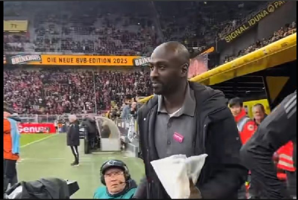 Otto Addo at the Signal Iduna Stadium