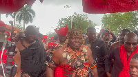 Torgbi Amenya Fiti V (M) was at the Manhyia Palace to pay his last respects