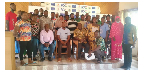 Participants pose for a photo after the meeting