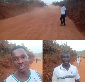 The current state of the Manfo road