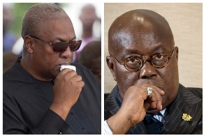 Former President John Mahama and President Nana Addo Dankwa Akufo-Addo