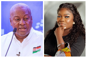 John Dramani Mahama and Afia Pokua